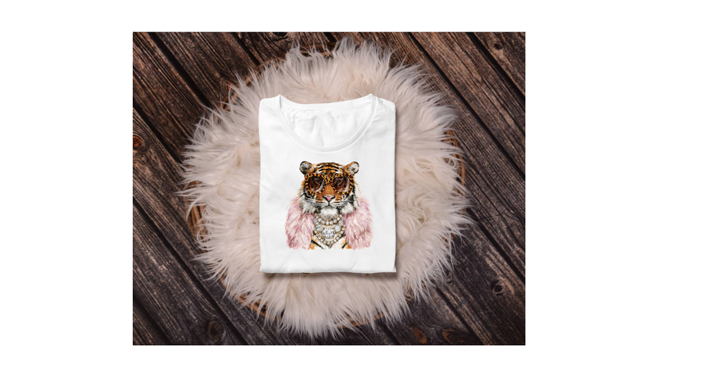 TIGER PINK BOA TEE