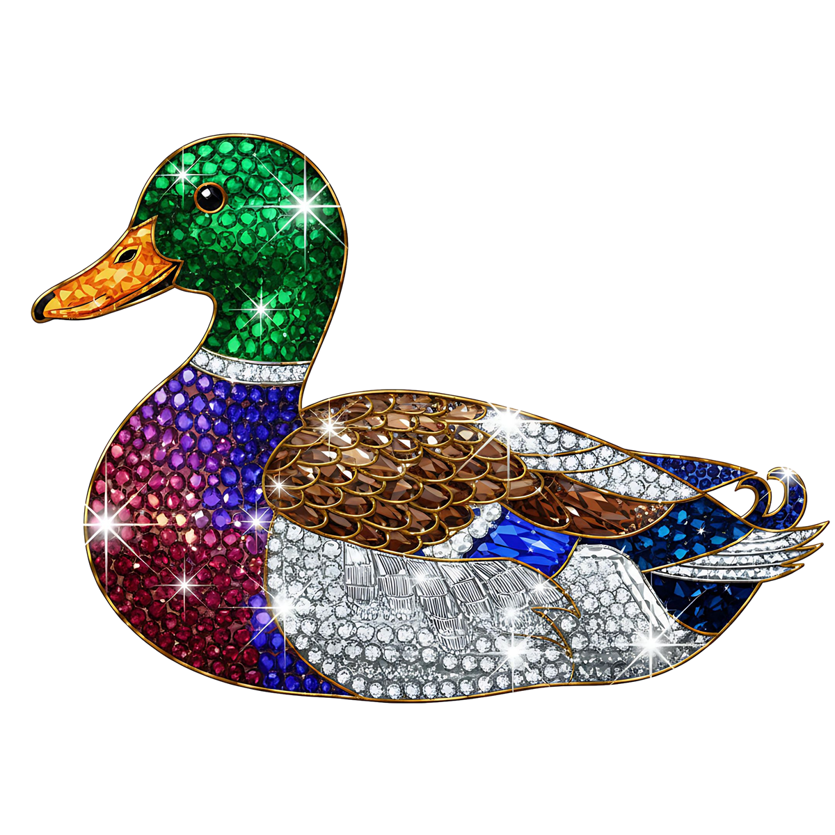 JEWELED MALLARD DUCK