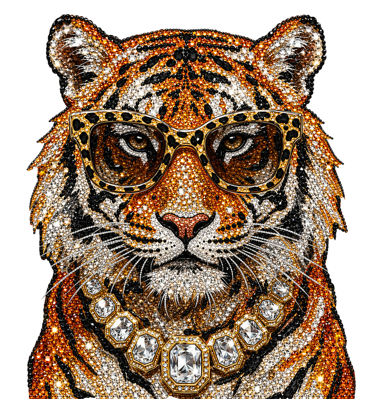 TIGER JEWELED TEE